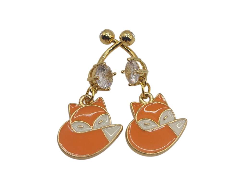 14g Fox Drop Earrings